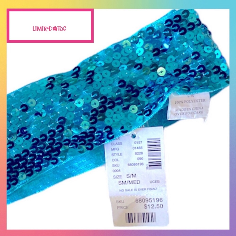 Limited Too Vintage Sequin Belt Sash